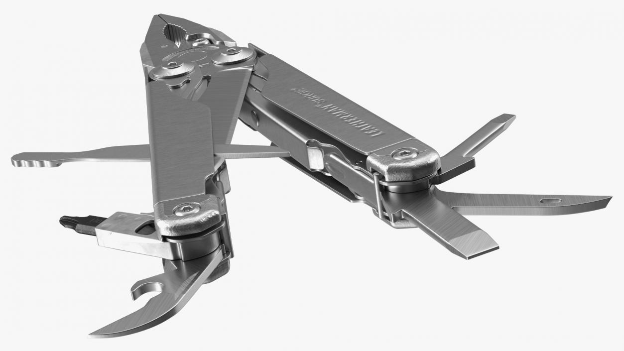 3D model Leatherman Surge Multitool Silver Rigged