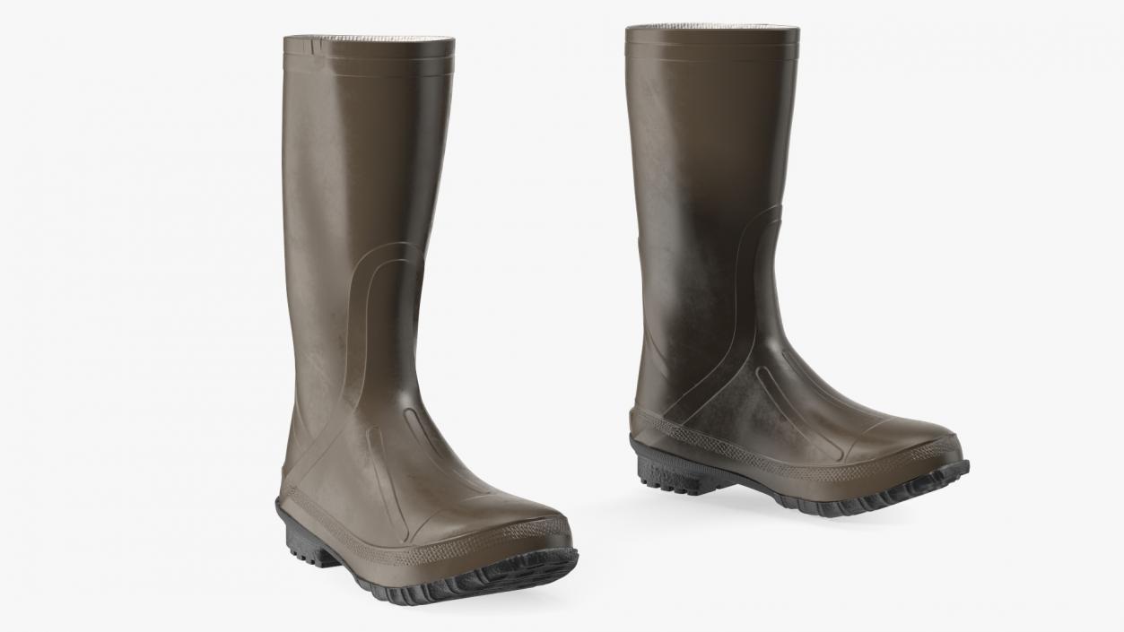 3D Waterproof Rubber Boots model