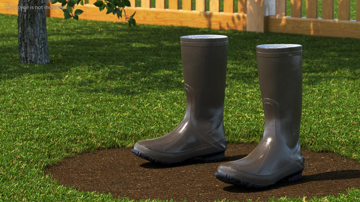 3D Waterproof Rubber Boots model