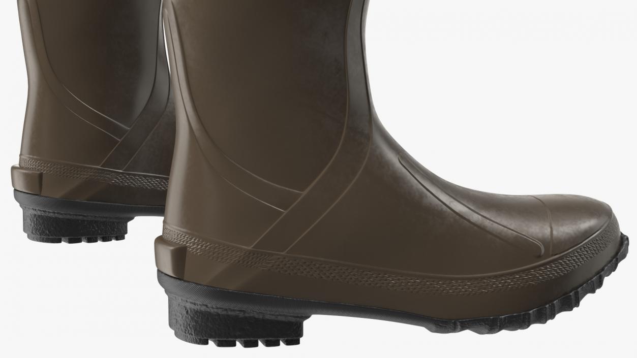 3D Waterproof Rubber Boots model