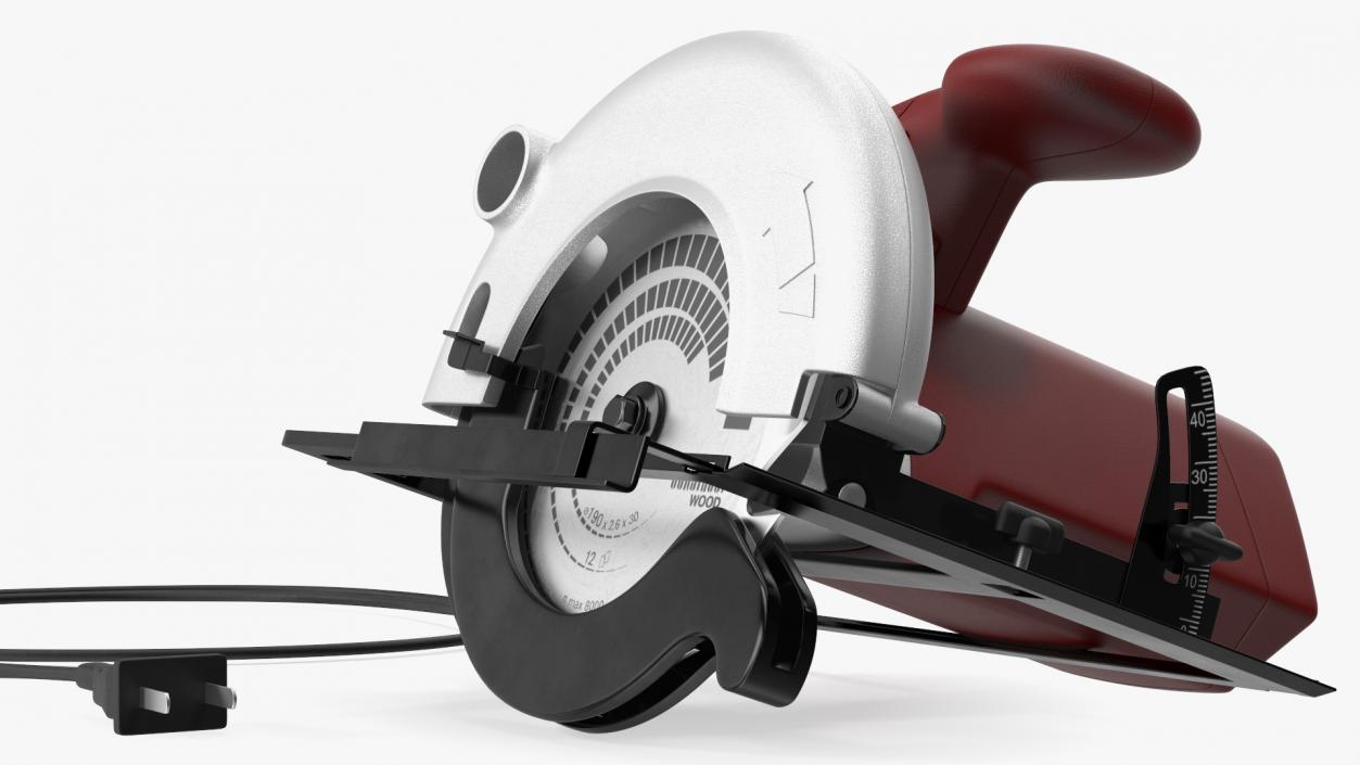 3D Left Blade Circular Saw model