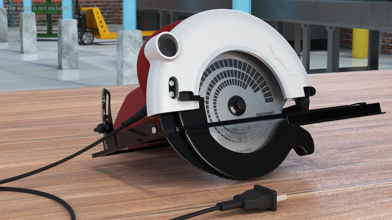 3D Left Blade Circular Saw model