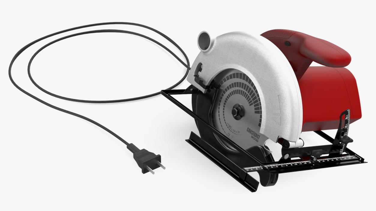 3D Left Blade Circular Saw model