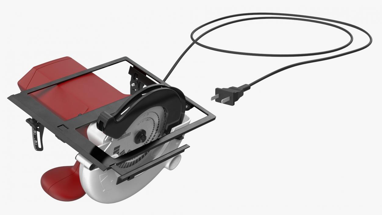 3D Left Blade Circular Saw model