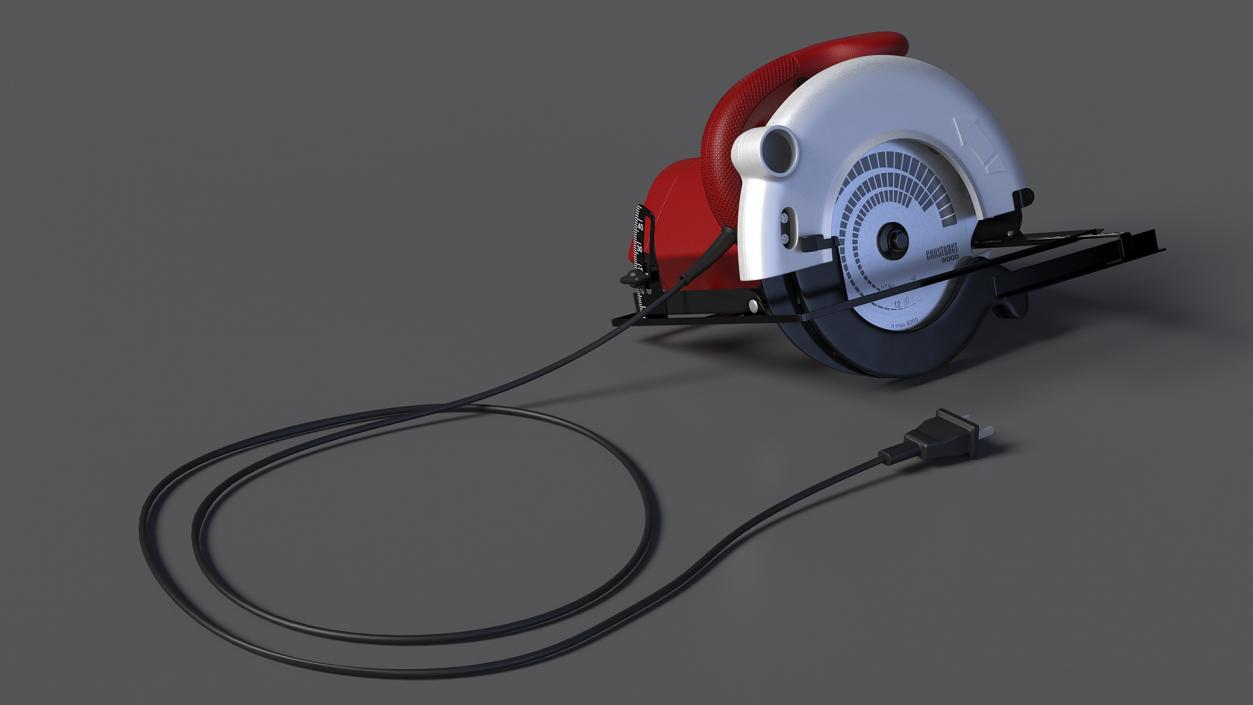 3D Left Blade Circular Saw model