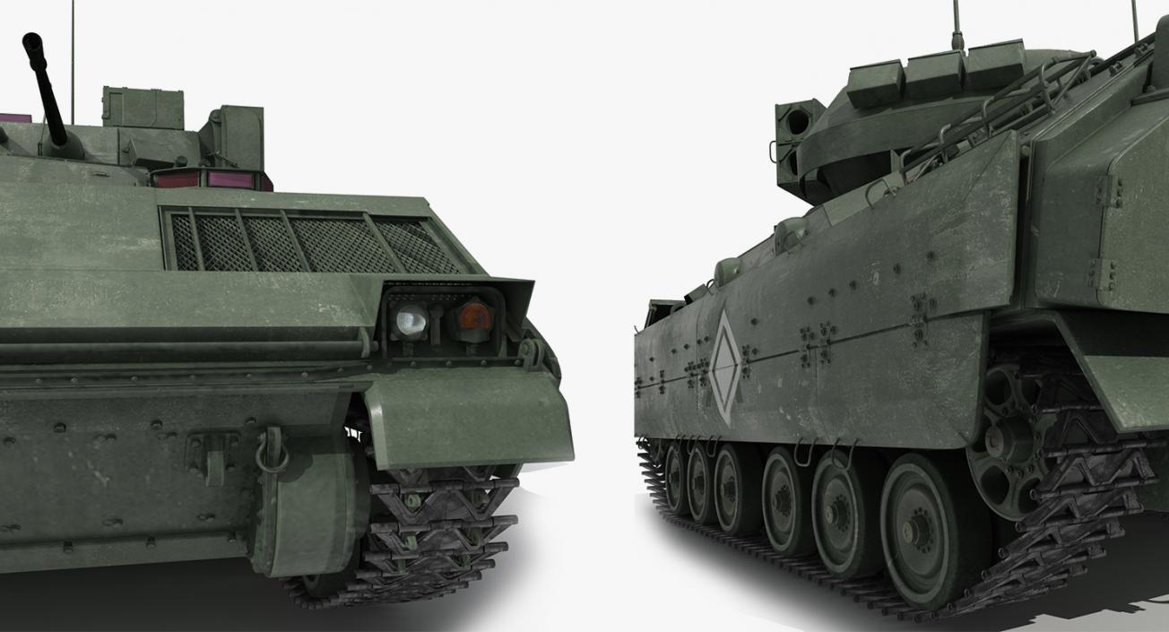 3D Rigged US Tanks Collection