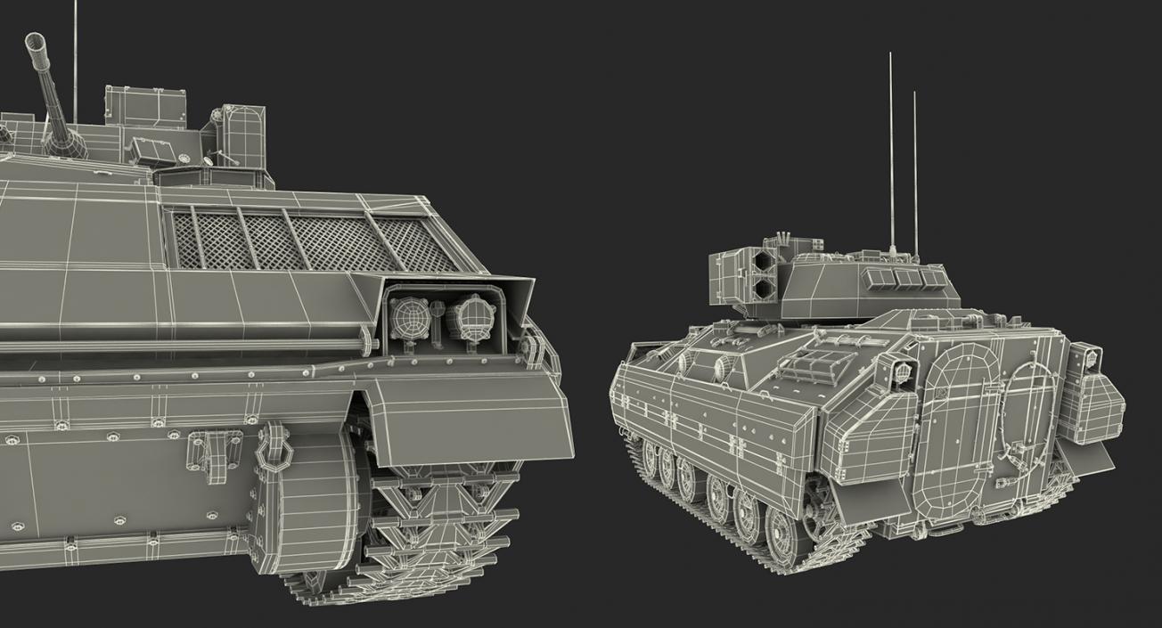 3D Rigged US Tanks Collection