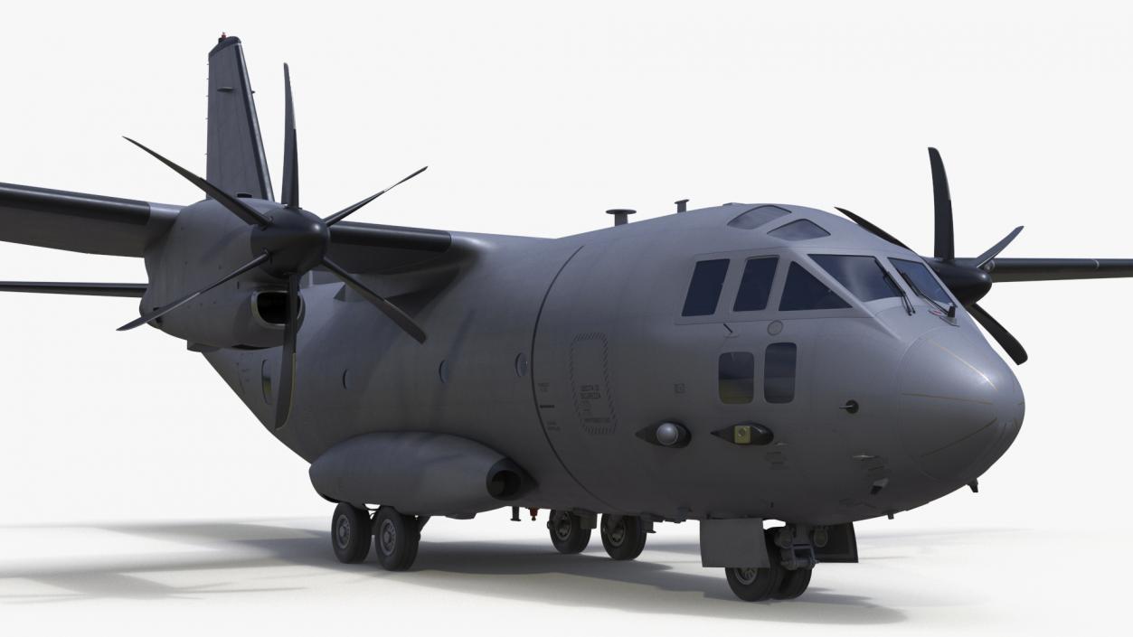 Alenia C-27J Spartan Grey Rigged 3D