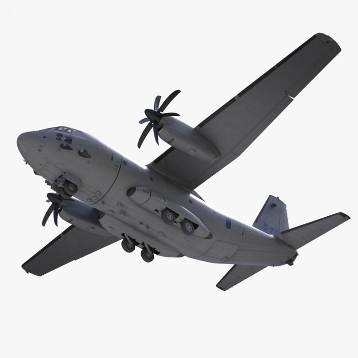 Alenia C-27J Spartan Grey Rigged 3D