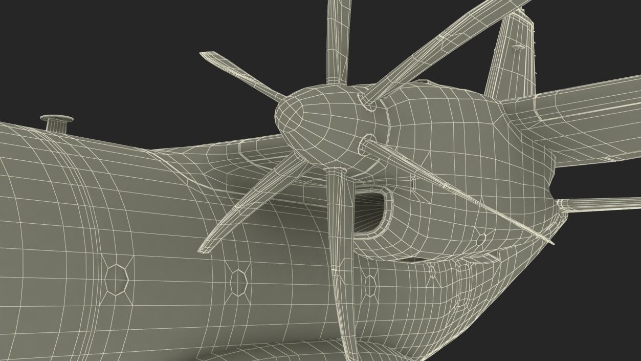 Alenia C-27J Spartan Grey Rigged 3D