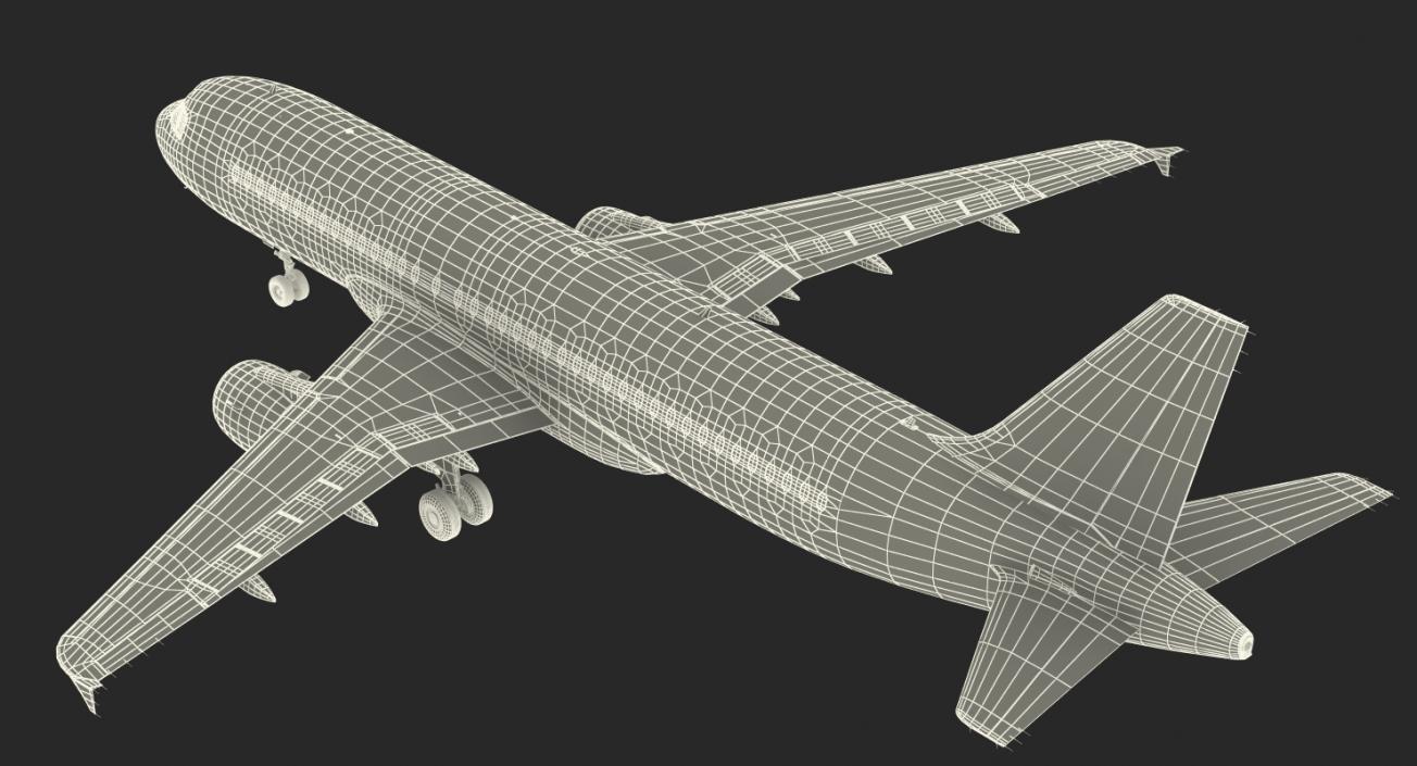 3D Airbus A320 Generic Rigged