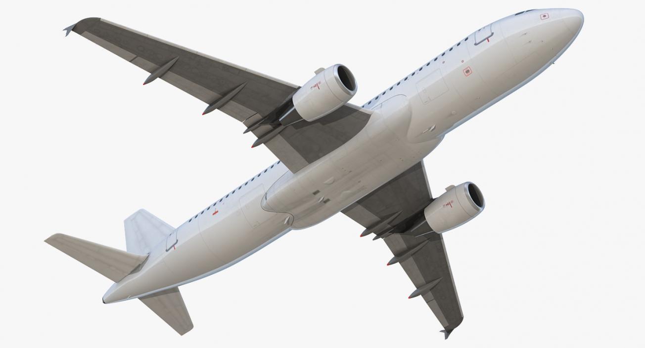 3D Airbus A320 Generic Rigged