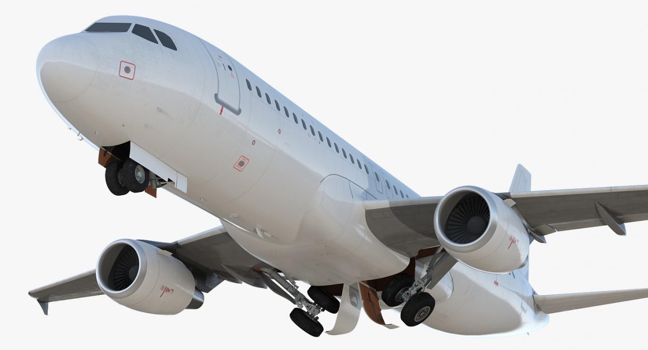 3D Airbus A320 Generic Rigged