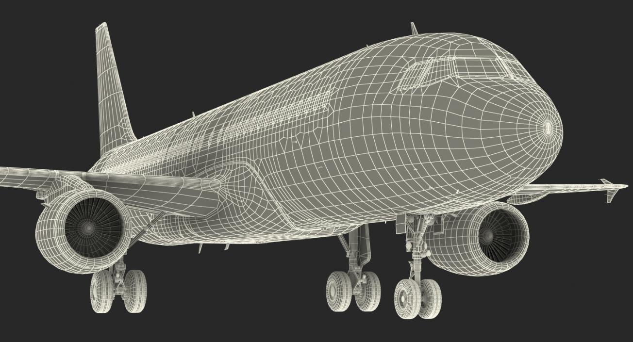 3D Airbus A320 Generic Rigged