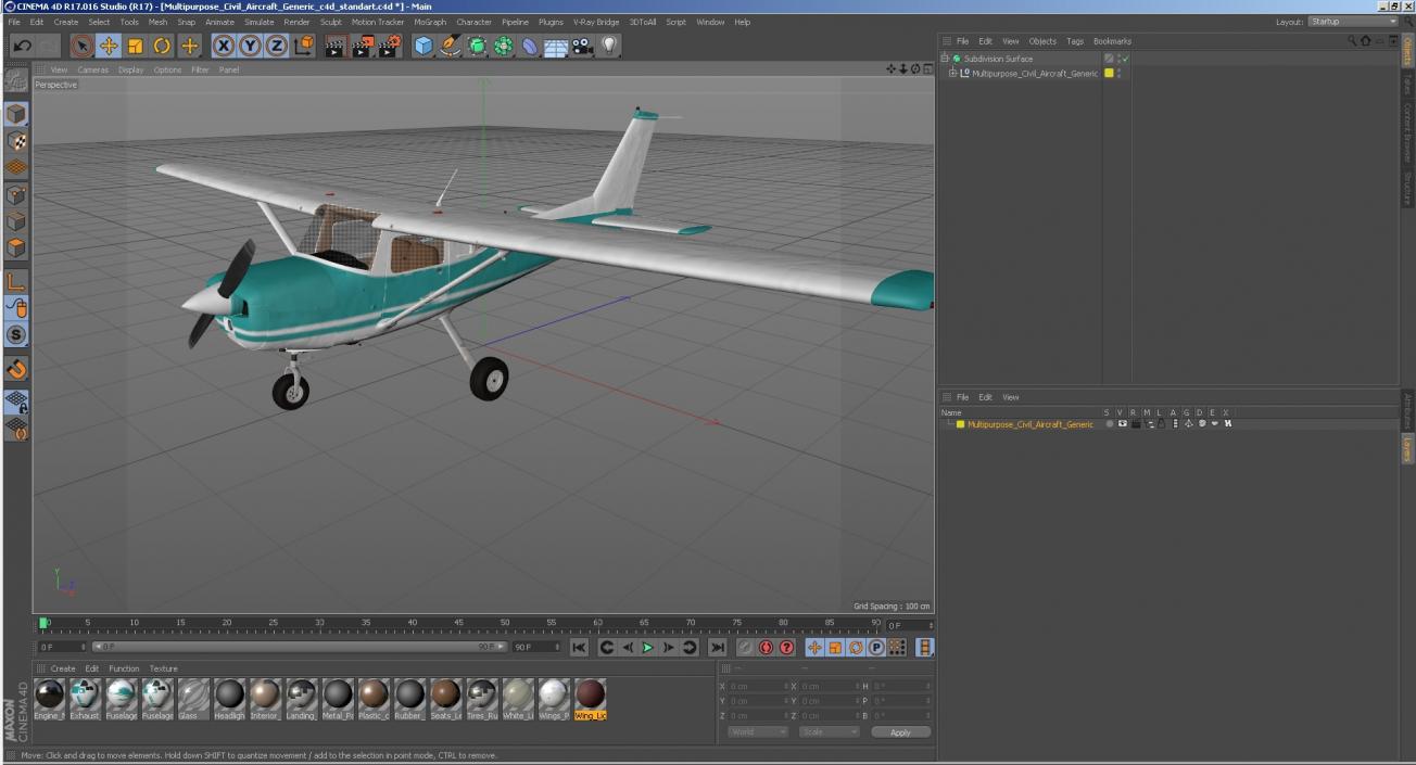 Multipurpose Civil Aircraft 3D