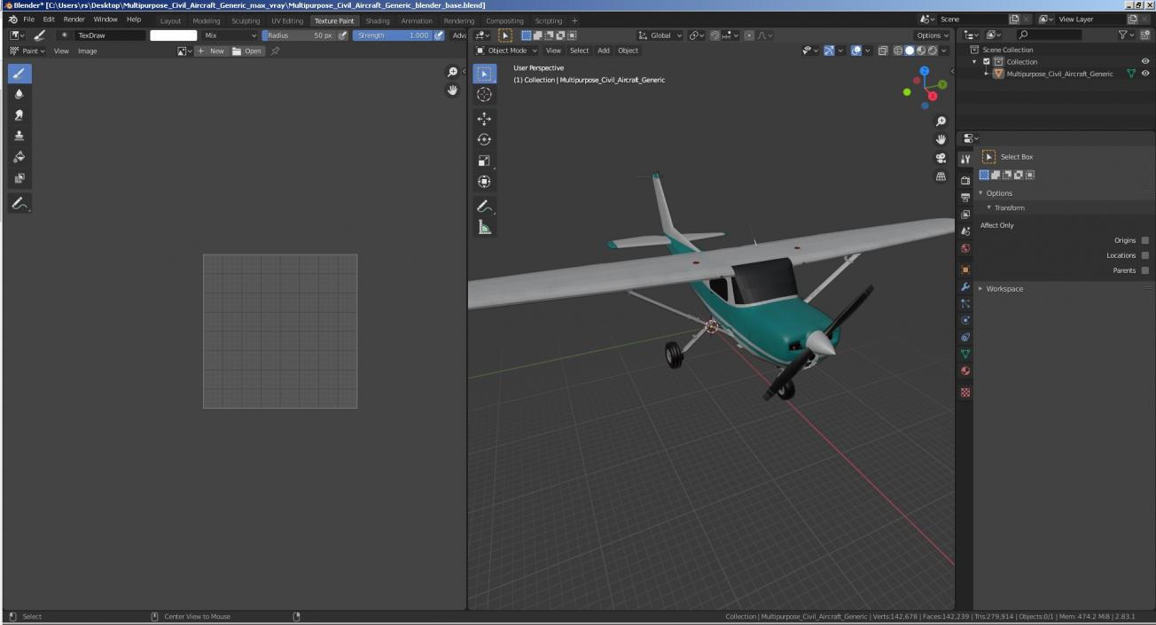 Multipurpose Civil Aircraft 3D