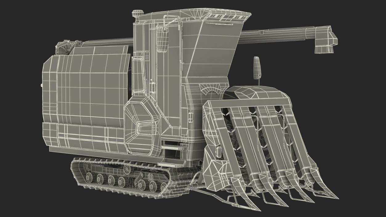 Rice Combine Harvester 3D