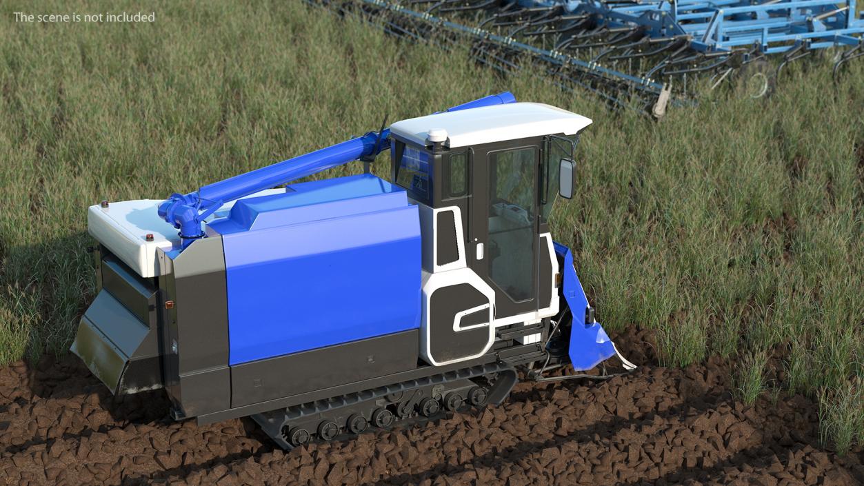 Rice Combine Harvester 3D