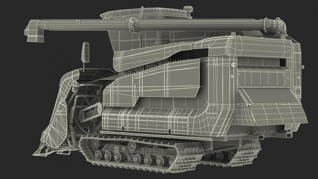 Rice Combine Harvester 3D