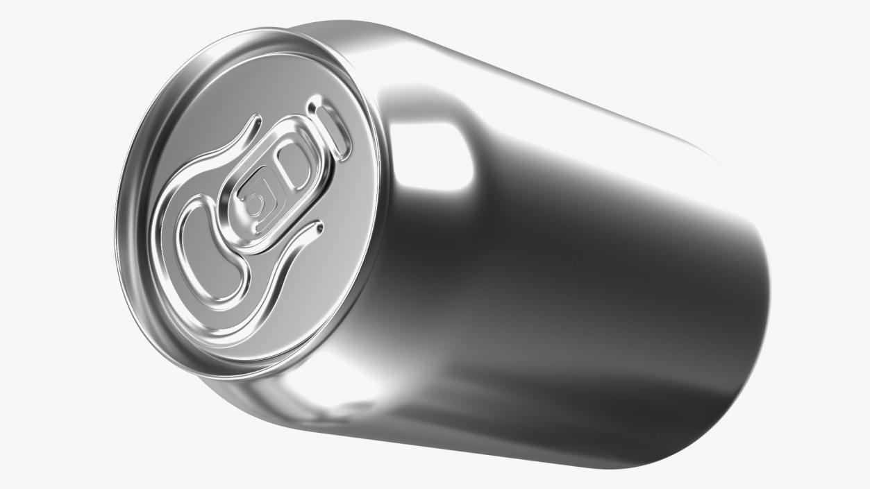 Aluminium Can 330ml Black Pack of 6 Psc 3D model