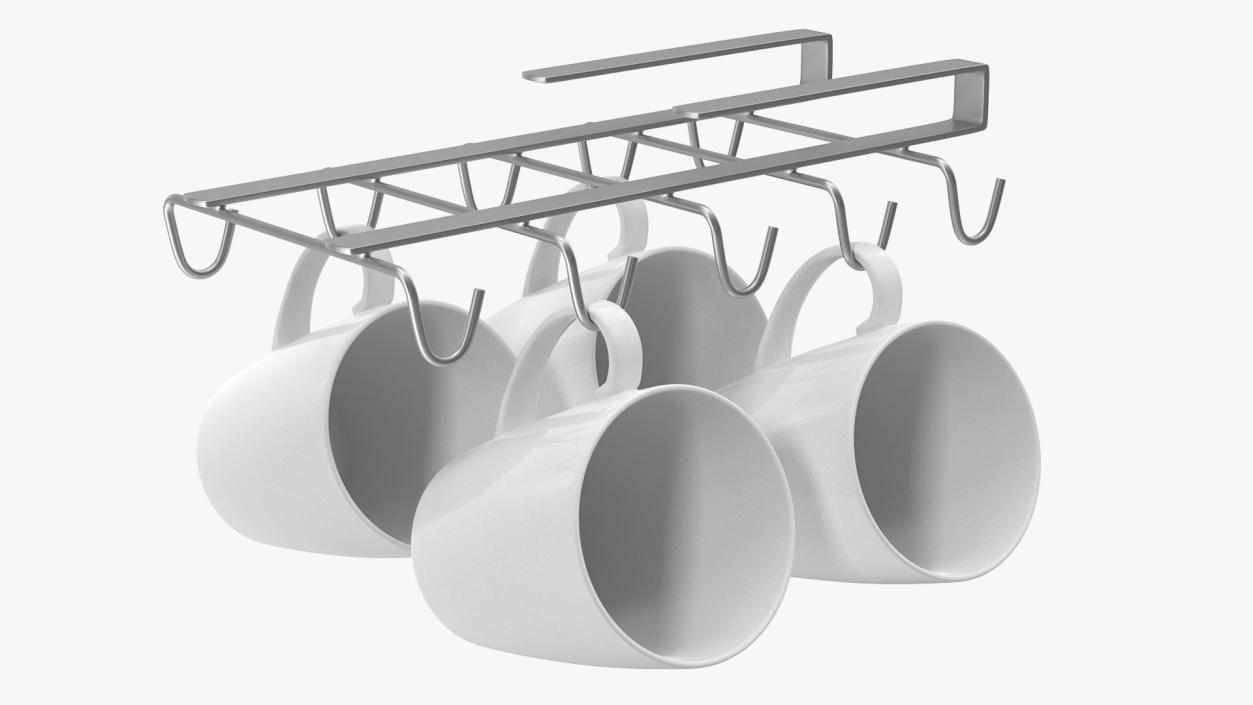 3D Holders with Mugs Collection model