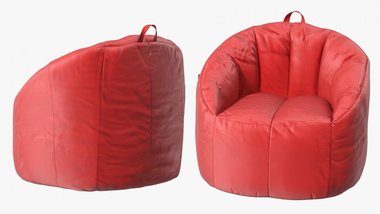 Sack Chair Big Joe Red 3D