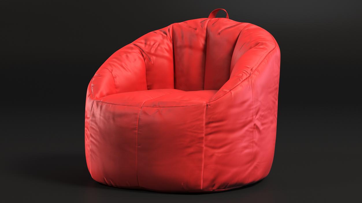 Sack Chair Big Joe Red 3D