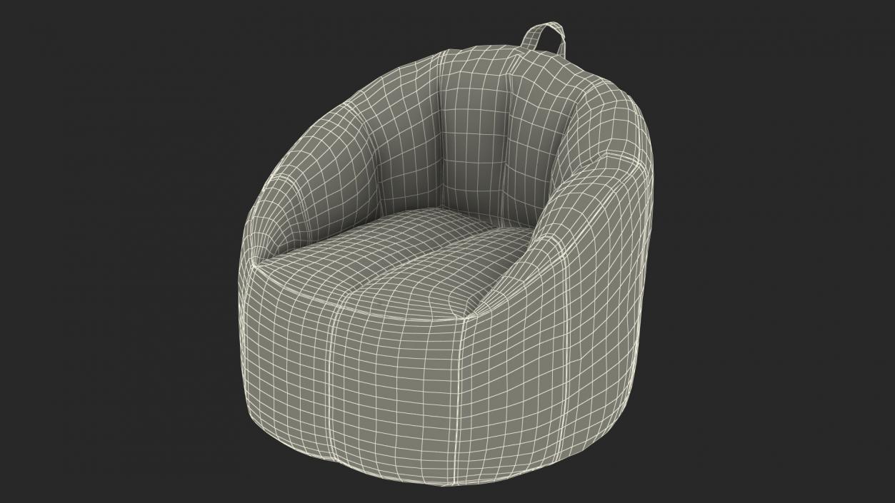 Sack Chair Big Joe Red 3D