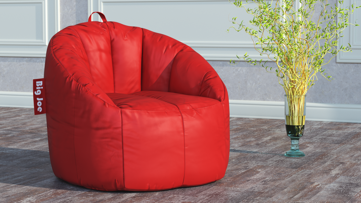 Sack Chair Big Joe Red 3D