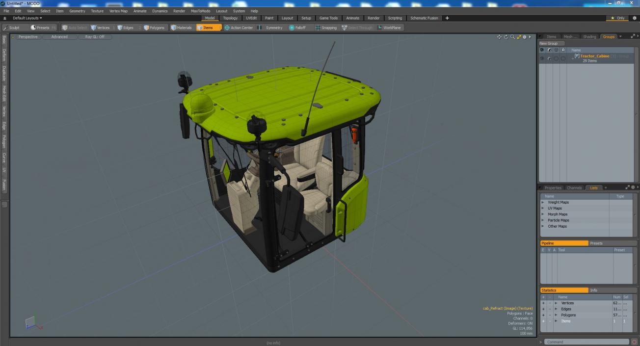 Tractor Cabine 3D model