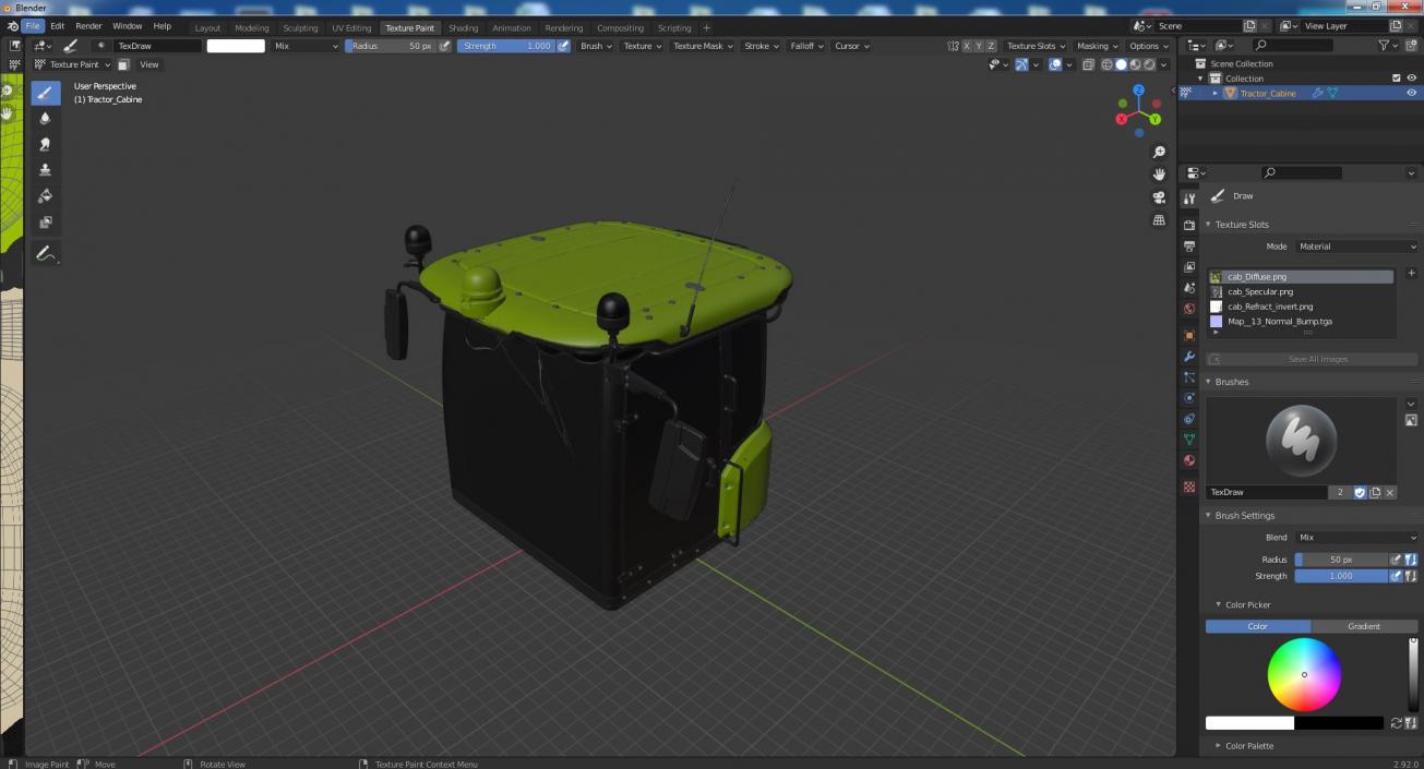 Tractor Cabine 3D model