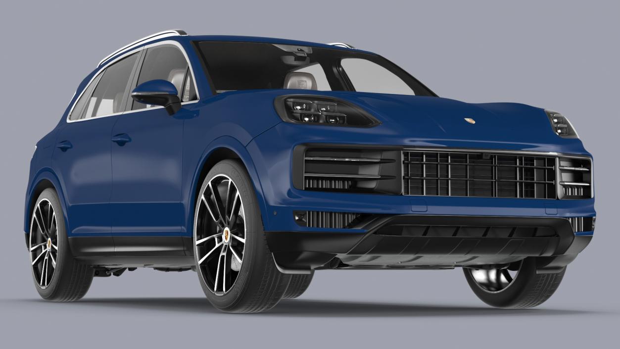 3D 2024 Porsche Cayenne Simple Interior Blue