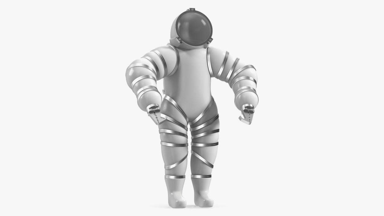 3D Deep Sea Diving Suit White