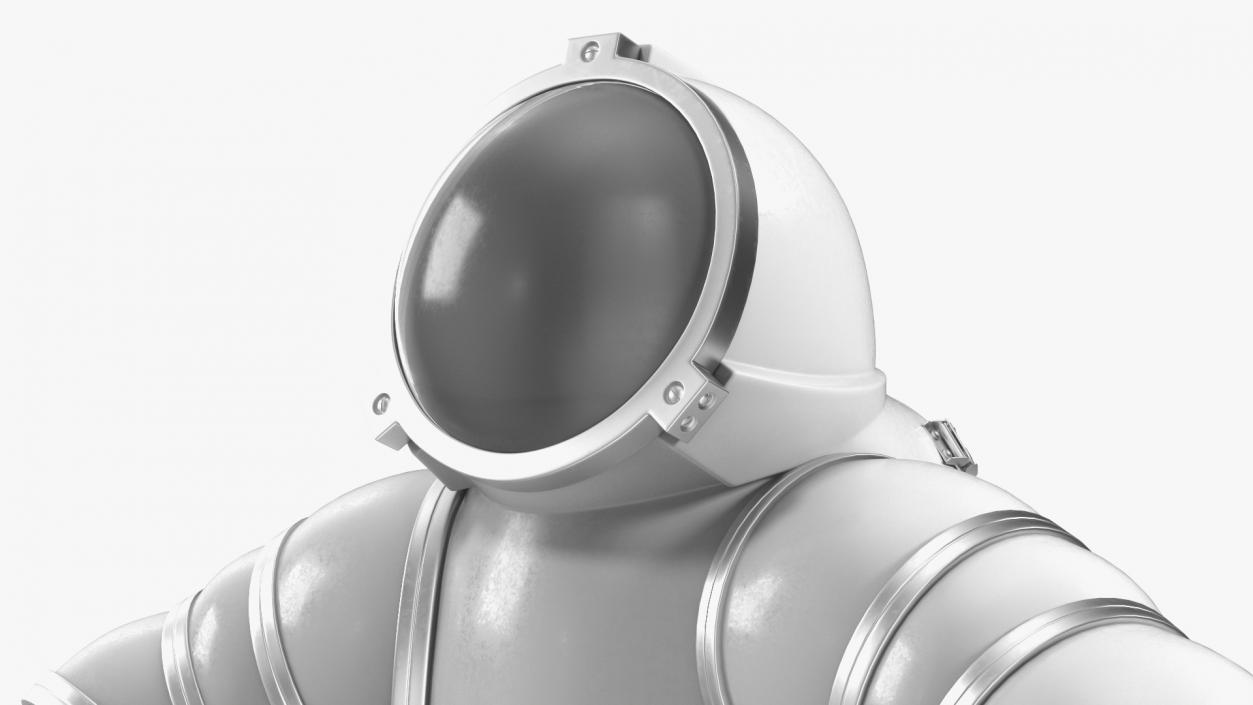 3D Deep Sea Diving Suit White