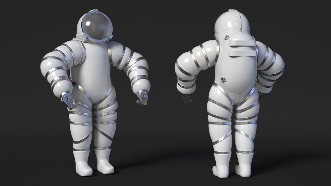 3D Deep Sea Diving Suit White