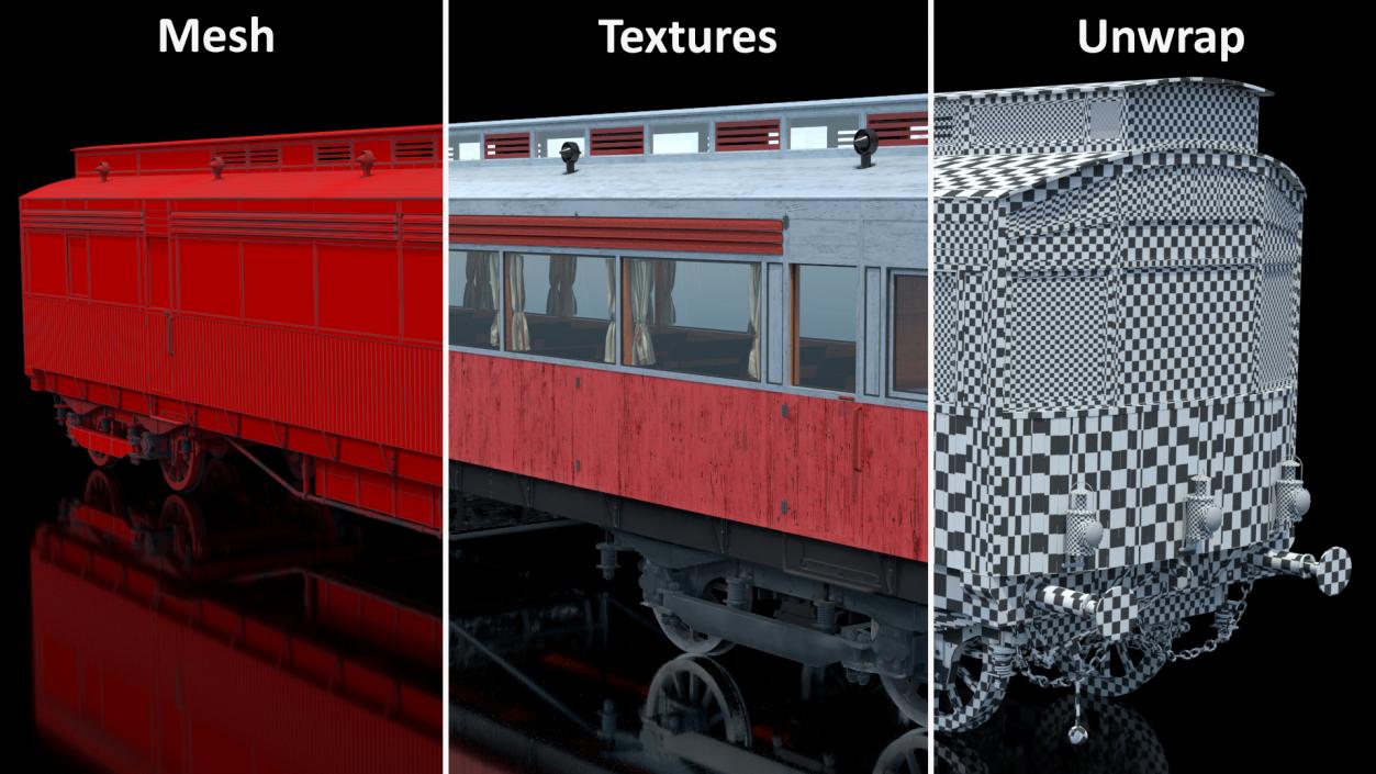 3D 1903 North Eastern Railway Electric Autocar model