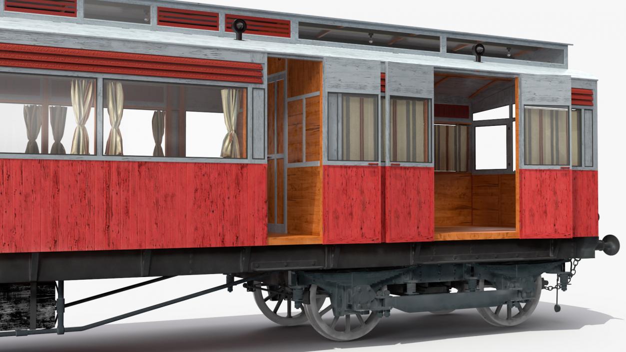 3D 1903 North Eastern Railway Electric Autocar model