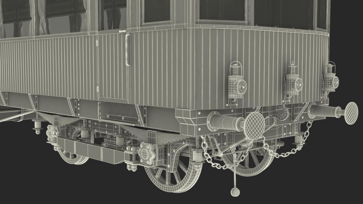 3D 1903 North Eastern Railway Electric Autocar model