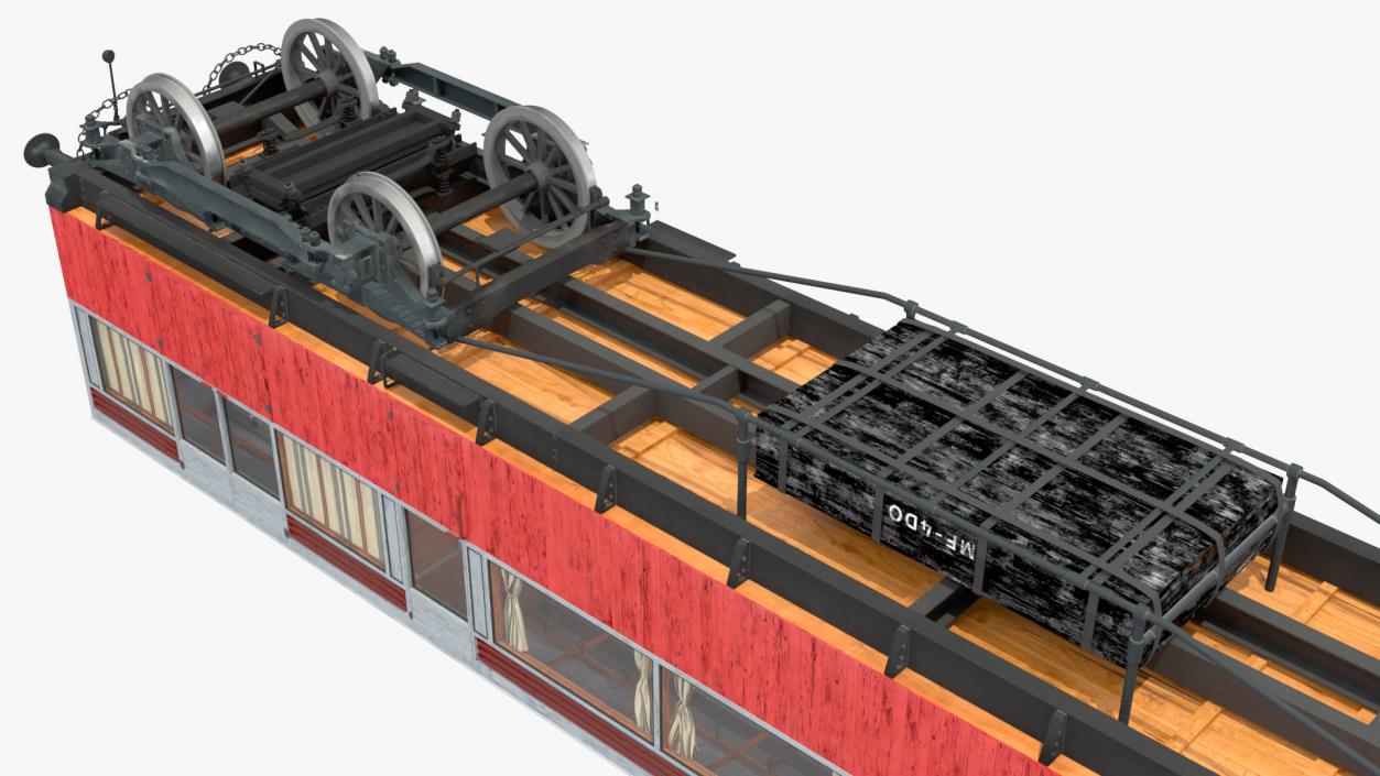 3D 1903 North Eastern Railway Electric Autocar model