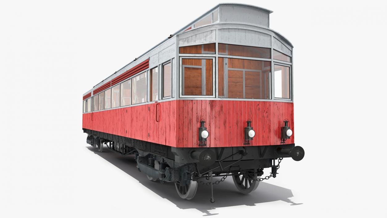 3D 1903 North Eastern Railway Electric Autocar model