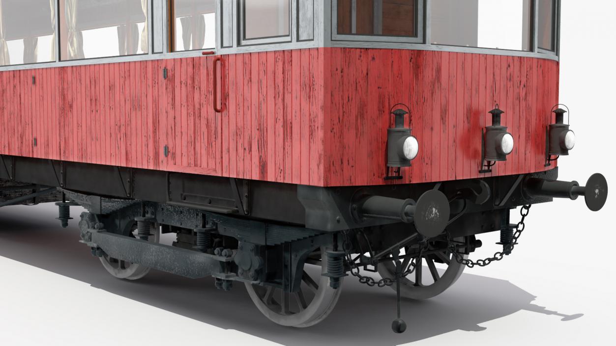 3D 1903 North Eastern Railway Electric Autocar model