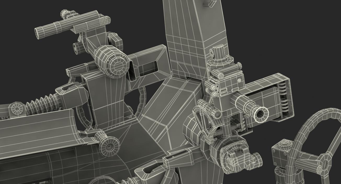 3D Desert Oshkosh HEMTT Towing M777 Howitzer Rigged model