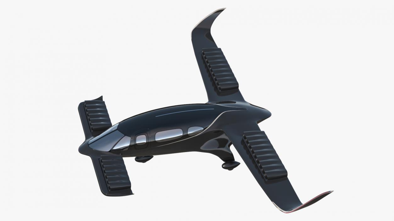 Flying Taxi Black 3D