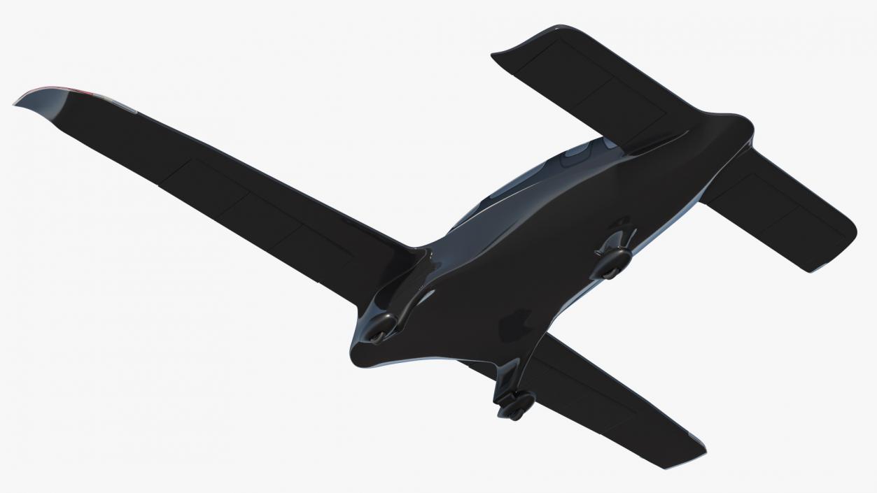 Flying Taxi Black 3D