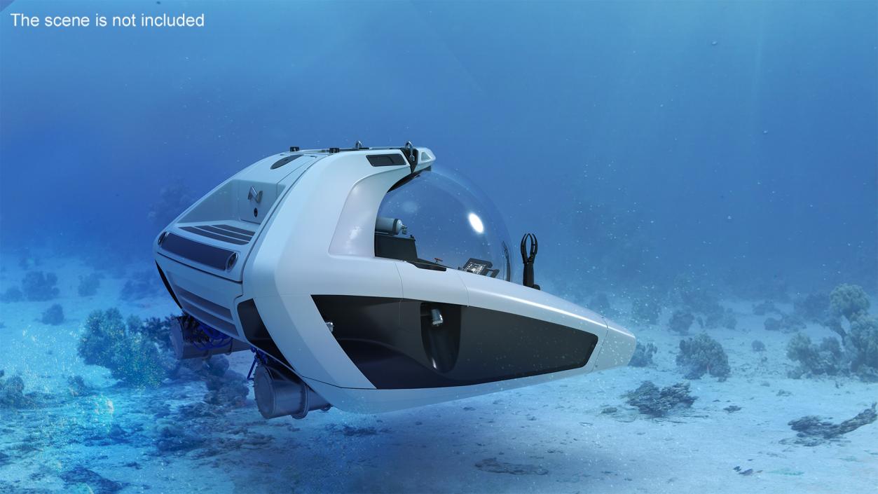 3D U-Boat Worx NEMO Personal Submarine White 2 model