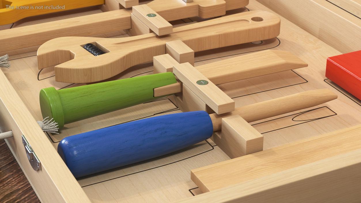 Wooden Toys Tools 3D