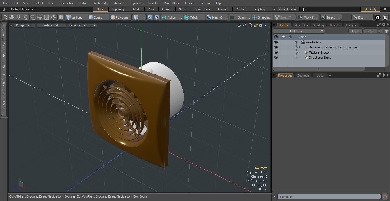 3D Extractor Fan EnviroVent Bronze