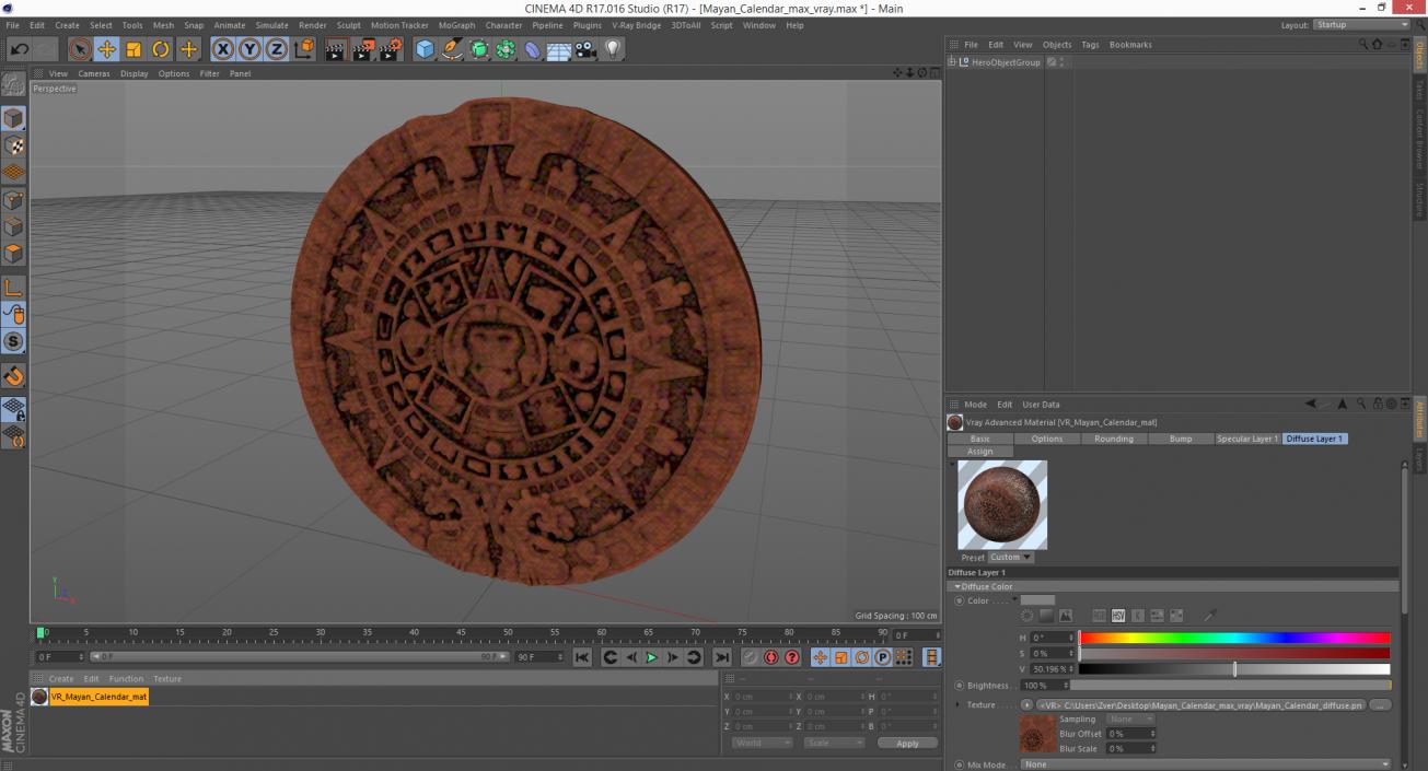 Mayan Calendar 3D model