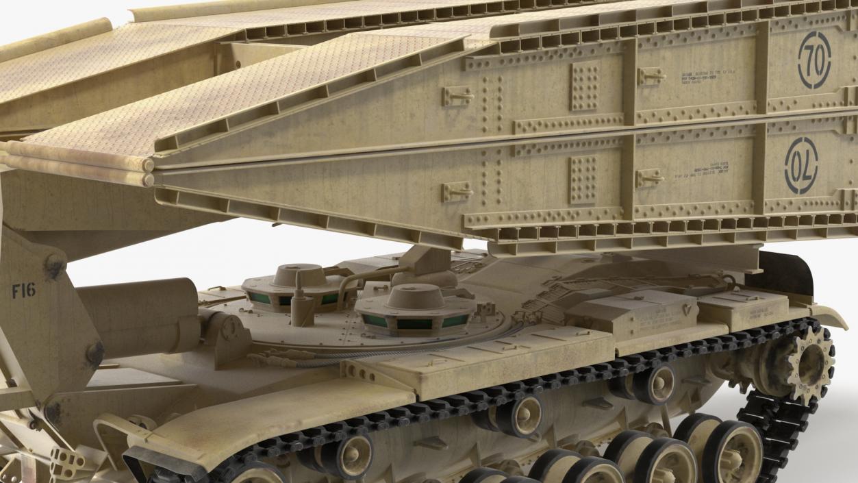 3D Armored Vehicle Launched Bridge AVLB M60A1 Rigged 2