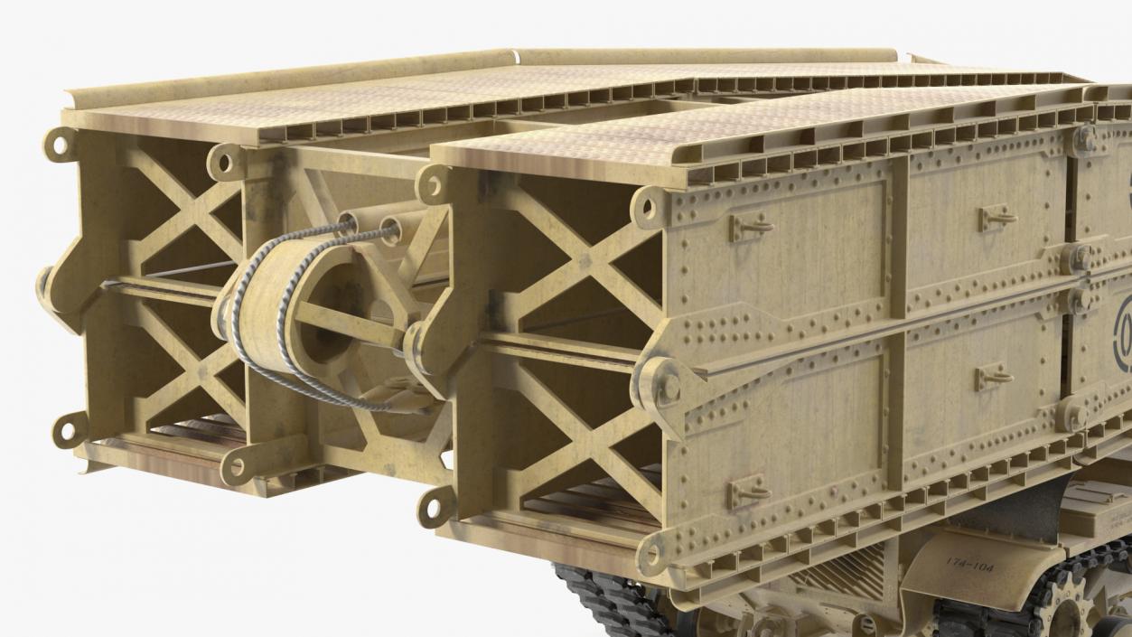 3D Armored Vehicle Launched Bridge AVLB M60A1 Rigged 2